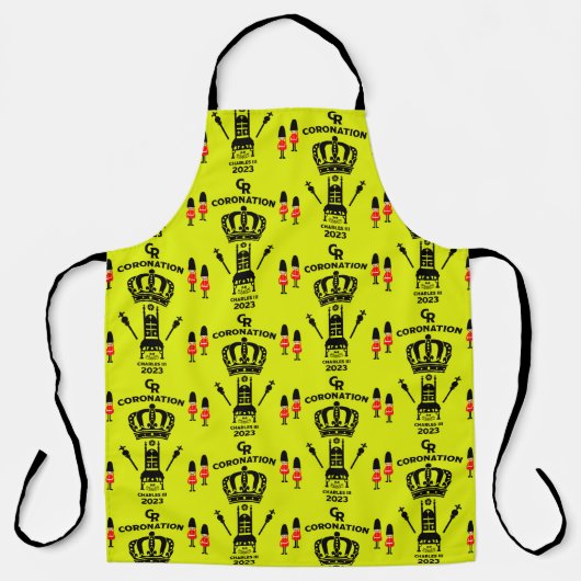Tablier Souvenir commémoratif du couronnement du roi Charl (Recto)