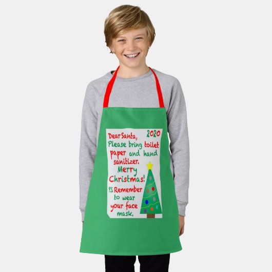 Tablier Souvenir de Noël 2020 (Porté)