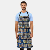 Tablier souvenirs hollandais, scène de rue à Amsterdam. (Porté)