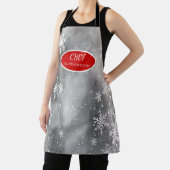 Tablier Sowflakes Grey Holiday (Insitu)