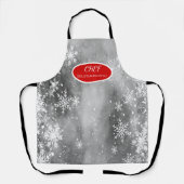 Tablier Sowflakes Grey Holiday (Recto)