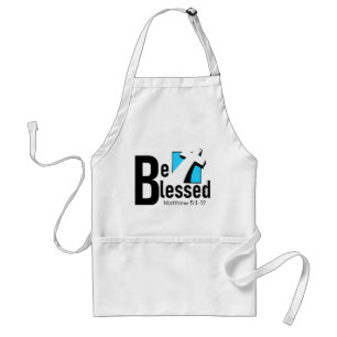 Tablier Soyez Béni Avec La Croix Et L'Écriture Apron