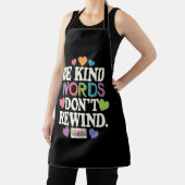 Tablier Soyez des mots gentils ne remuez pas drôle (Insitu)