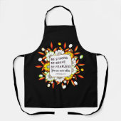 Tablier Soyez fort courageux sans peur - Bible Verse (Recto)