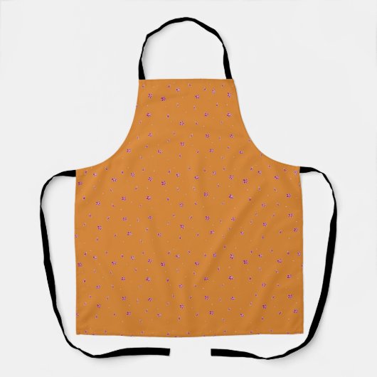 Tablier Soyez Heureux Orange Apron (Recto)