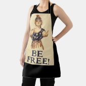 Tablier Soyez Libre ! -black (Insitu)