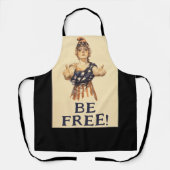 Tablier Soyez Libre ! -black (Recto)