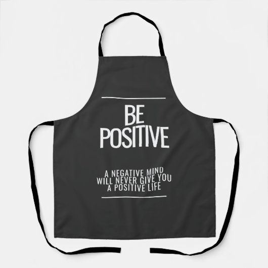 Tablier Soyez positif (Recto)