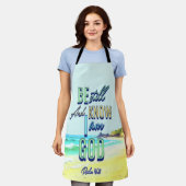 Tablier Soyez Toujours Et Sachez Que Je Suis Dieu Psaume 4 (Porté)