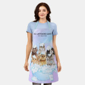 Tablier Spa de chat de chien Gros animal de compagnie rose (Porté)