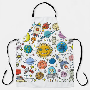 Tablier Space Background. Planets of the solar system. Roc