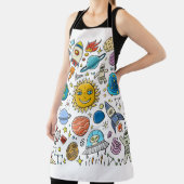 Tablier Space Background. Planets of the solar system. Roc (Insitu)