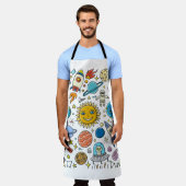 Tablier Space Background. Planets of the solar system. Roc (Porté)