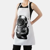 Tablier Space Explorer Cat with Helmet - Apron (Insitu)