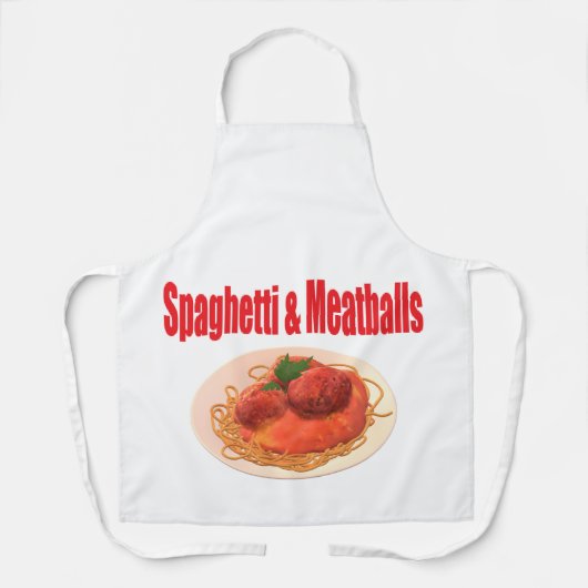Tablier Spaghetti & Meatballs (Recto)