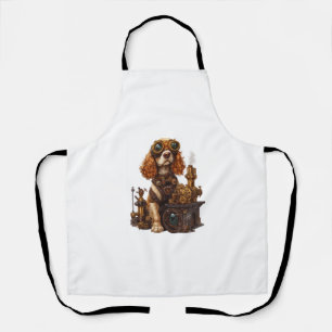 Tablier Spaniel Steampunk - Inventeur de chien victorien