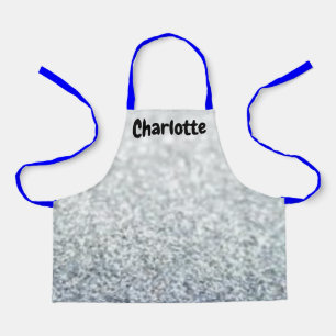Tablier Sparkle Argent Look Blue Strings Girl Diva Stylist