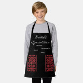 Tablier Spécialité Enfants Red Tatreez Apron (Porté)