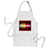 Tablier Spectre musical Soundwave Vibrant Audio Visualizer (Devant)