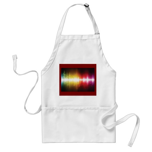 Tablier Spectre musical Soundwave Vibrant Audio Visualizer (Devant)