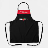 Tablier Spicy Apron - Custom Text Chili Cook Off Gift (Recto)