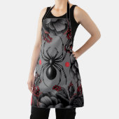 Tablier Spider Floral design style gothique (Insitu)