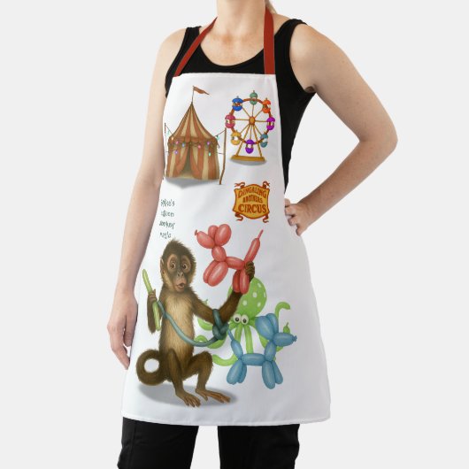 Tablier Spike's balloon monkey magic (Insitu)