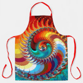 Tablier Spirale de dragon colorée (Recto)