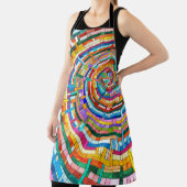 Tablier Spirale en mosaïque colorée (Insitu)