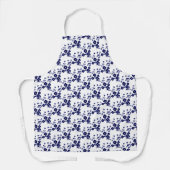 Tablier Spray Floral Style 1-Bleu-Blanc- (Recto)