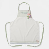 Tablier Spring Floral Watercolor Botanical (Recto)