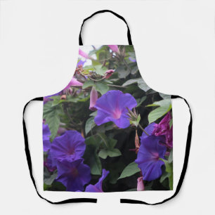 Tablier Spring Morning Glories en bleu