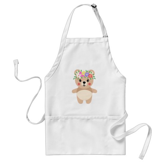 Tablier Spring teddy bear (Devant)