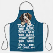 Tablier Springer anglais Spaniel Dog Chaque Snack Que Vous (Recto)