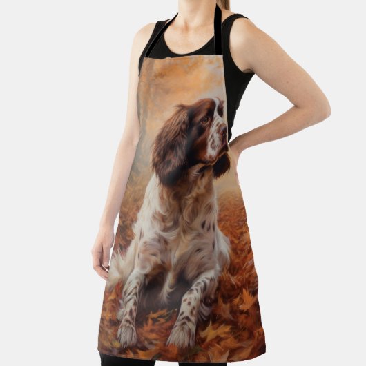 Tablier Springer Spaniel à l'automne Feuilles automne Insp (Insitu)