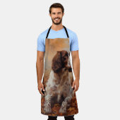 Tablier Springer Spaniel à l'automne Feuilles automne Insp (Porté)