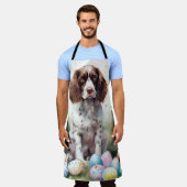 Tablier Springer Spaniel Chien avec œufs de Pâques Vacance (Porté)