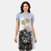 Tablier Spunky Paws Le Chat Steampunk Funky  (Porté)
