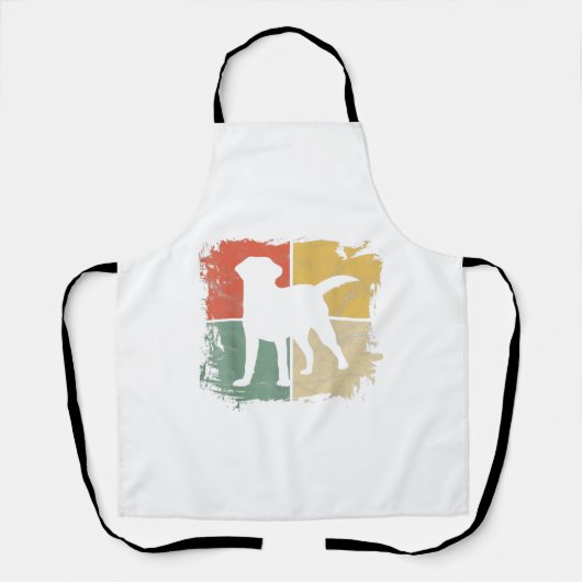 Tablier Square Retro Labrador Owner (Recto)