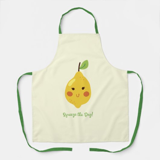 Tablier Squeeze Day Punny Lemon (Recto)