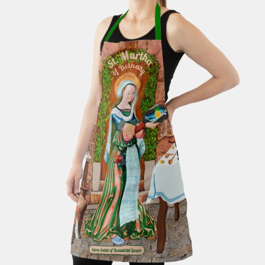 Tablier St. Martha de Béthanie dans sa cuisine (Insitu)