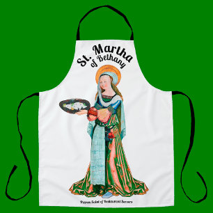 Tablier St. Martha de Béthanie dans sa cuisine (plat)