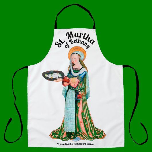 Tablier St. Martha de Béthanie dans sa cuisine (plat)