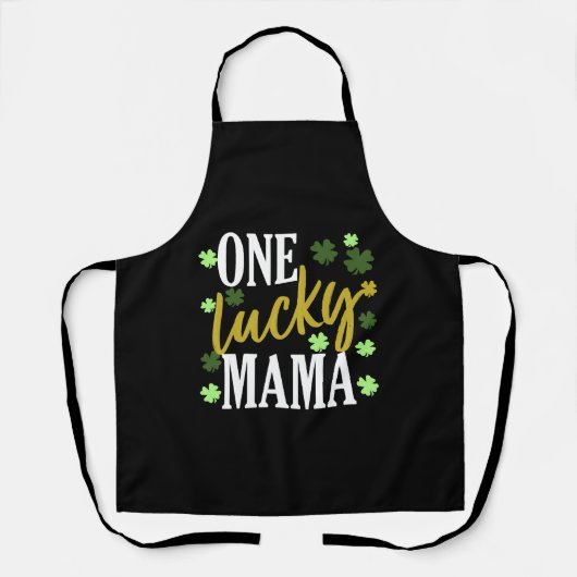 Tablier St Patrick Day Lucky Mama (Recto)