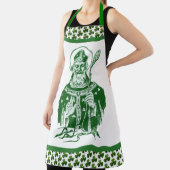 Tablier St Patrick Shamrock Vert Catholique Apron (Insitu)