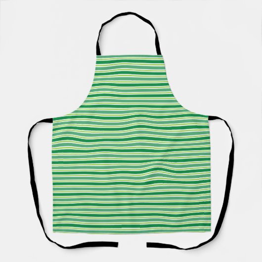 Tablier St. Patrick's Day Green Stripes Pattern-54608 (Recto)