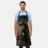 Tablier Staffordshire Terrier Citrouilles Halloween effray (Porté)