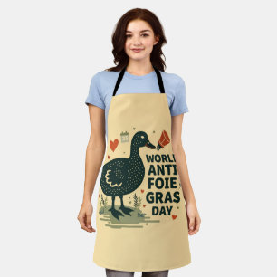 Tablier Stand Up for Ducks World Anti-Foie Gras Day