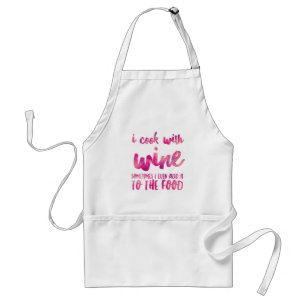 Tablier standard pour cuisiner avec du vin
