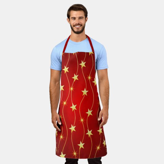 Tablier Star Adored Ruby Motif rouge (Porté)